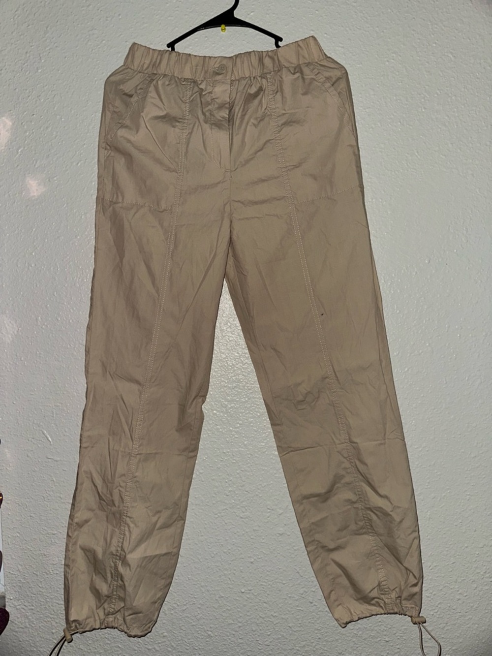 Women’s Casual Drawstring Beige Pants